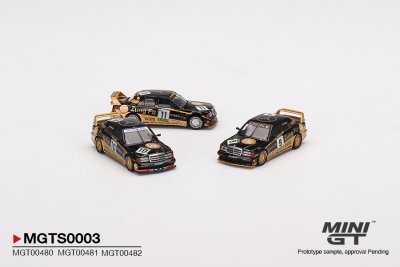 Mercedes-Benz 190E 2.5-16 Evolution II 1991 Macau Guia Race of Macau AMG/Zung Fu 3 Cars Set