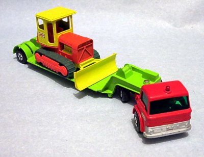 Low Loader with Bulldozer