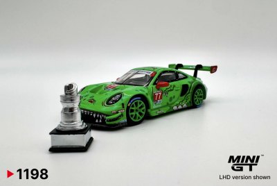 Porsche 911 GT3 R #77 GTD PRO AO Racing 2024 IMSA Rexy Show Car w/ Trophy