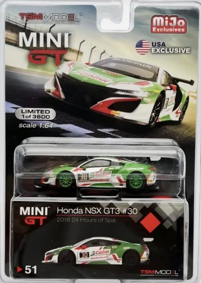 Honda NSX GT3 #30 2018 24 Hours of Spa