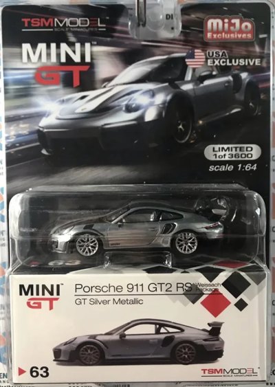 Porsche 991 Turbo GT2RS Weissach Package GT Silver Metallic
