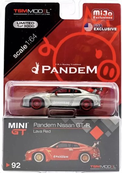 Pandem Nissan GT-R (R35) Lava Red GT Wing