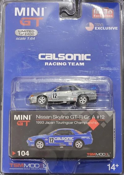 Nissan Skyline GT-R (R32) Gr. A #12 Calsonic 1993 Japan Touringcar Championship