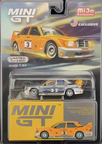 Mercedes-Benz 190E 2.5-16 Evolution II #3 "Camel" 1990 Yellow Page 200 Invitational Kyalami