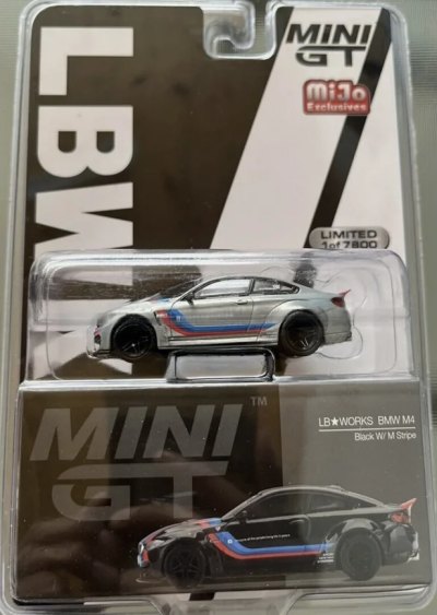 LB★WORKS BMW M4 Black W/ M Stripe
