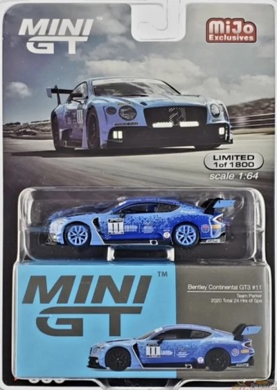 Bentley Continental GT3 #11 Team Parker 2020 Total 24 Hrs of Spa