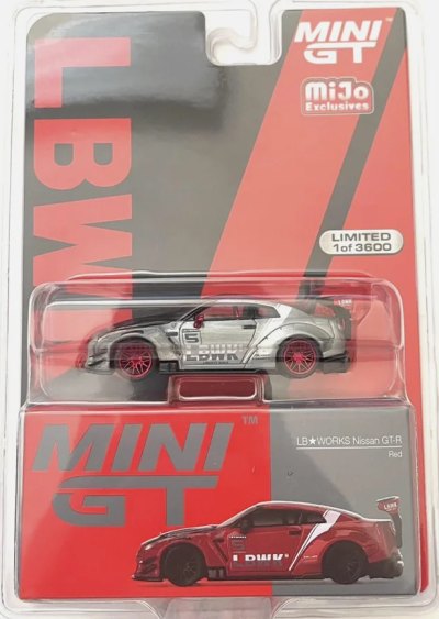 LB★WORKS Nissan GT-R R35 Type 2, Rear Wing ver 3, Red LB Works Livery 2.0