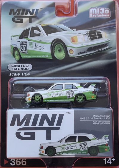 Mercedes-Benz 190E 2.5 16 Evolution II 1991 DTM Zakspeed #20 Michael Schumacher
