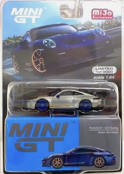 Porsche 911 (992) GT3 Touring Gentian Blue Metallic