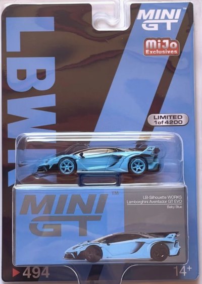 Lamborghini LB-Silhouette Works Aventador GT EVO Baby Blue