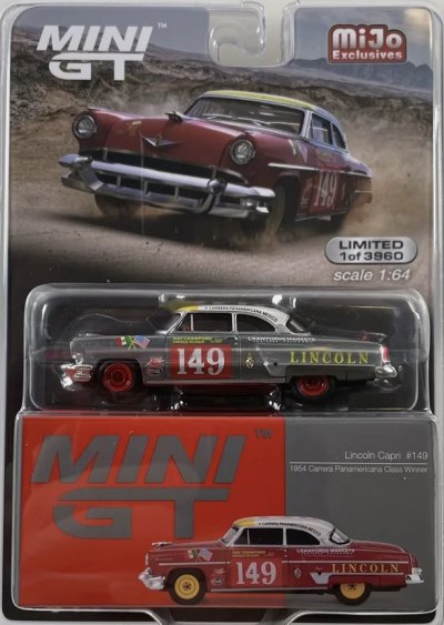 Lincoln Capri 1954 Carrera Panamericana Class Winner #149