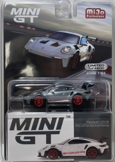Porsche 911 (992) GT3 RS White with Pyro Red Accents Package