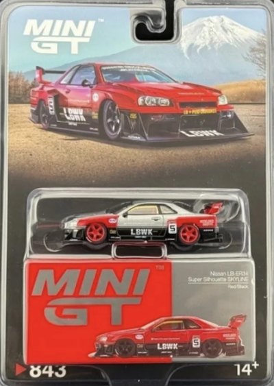 Nissan LB-ER34 Super Silhouette Skyline Red/Black