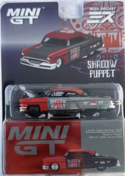 Lincoln Capri 1954 "Shadow Puppet" MINI GT X Mizu Diecast
