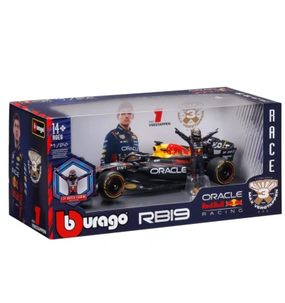 Red Bull RB19 #1 Max Verstappen F1 2023 – 1:24 Diecast Model with Driver