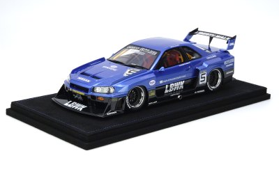 SKYLINE “LBWK” (ER34) Super Silhouette Blue Metallic