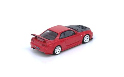 NISSAN SKYLINE GT-R (R34) R-Tune Active Red With Carbon Bonnet
