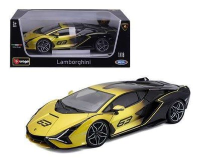 Lamborghini Sian FPK37 Hybrid #63 (Faded Black/Yellow) – MJ Exclusive USA