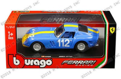 W/B – Ferrari Racing – Ferrari 250 GTO #112 (Blue with Yellow Stripe)