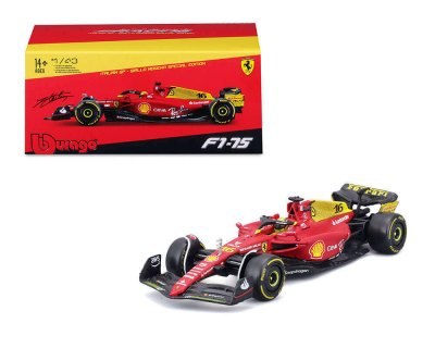 2022 Ferrari  Italian GP Monza #16 Charles Leclerc with Driver – Plastic Case – Ferrari Formula 1-75