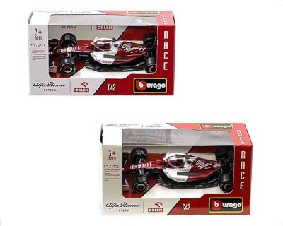 Alfa Romeo 2022 F1 Team Bahrain GP Assortment #77 Valtteri Bottas / #24 Zhou Guanyu – Race F1
