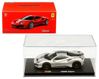 Signature Series Ferrari 488 Pista (Silver with black stripes)