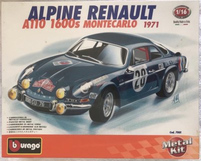 Alpine Renault A110 1600S Monte Carlo 1971