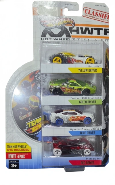 Team Hot Wheels Test Facility 4-Pack