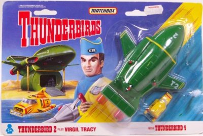Thunderbird 2 with Thunderbird 4 (Virgil Tracy)