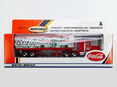 Peterbilt Conventional Tractor with Articulated Trailer Coca Cola