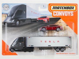 Tesla Semi & Box Trailer & Tesla Model S