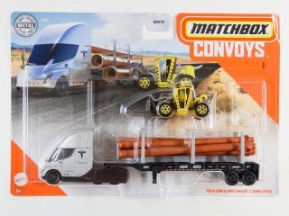 Tesla Semi & Pipe Trailer & Load Lifter