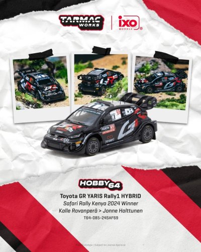 Toyota GR Yaris Rally1 Hybrid – Safari Rally Kenya 2024 Winner – Rovanperä / Halttunen