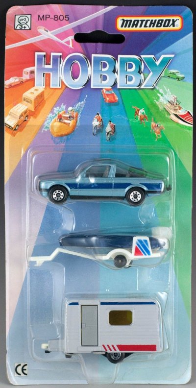 BMW 323i Cabriolet, Inflatable on Trailer and Caravan Set
