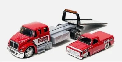 International Durastar Flatbed With Pick-Up Chevrolet 1500 Edelbrock