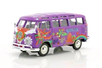 Volkswagen T1 Samba Bus Hippie Line Flower Power