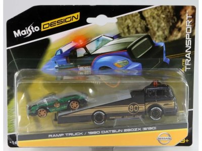 Datsun 280ZX S130 + Ramp Truck - Maisto 280ZX + Ramp Truck - Kovový Model