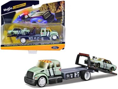 International DuraStar Flatbed Truck #17 And Ford Mustang LX #17 Light
