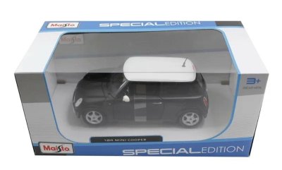 Mini Cooper Black With White Top
