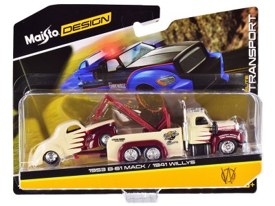 Mack B-61 Tow Truck And 1941 Willys