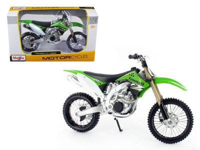 Kawasaki KX 450F Green Diecast Motorcycle