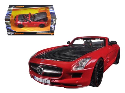 Mercedes-Benz SLS AMG Red/Black Carbon Fiber Hood "Exotics"