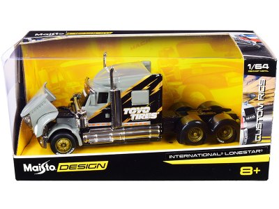 International LoneStar Truck Tractor "Toyo Tires" Gray And Black "Custom Rigs"