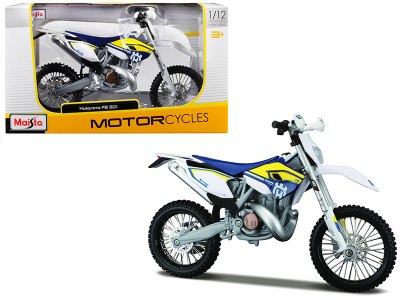 Husqvarna FE 501 White/ Blue/ Yellow Diecast Motorcycle