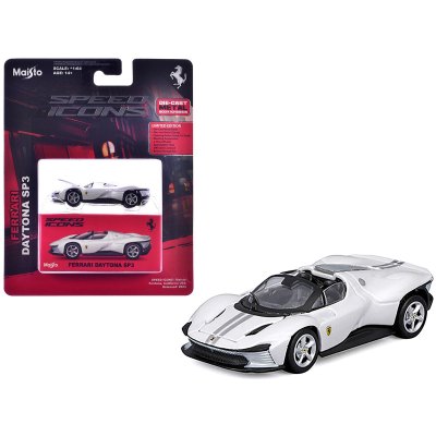Ferrari Daytona SP3 White Metallic "Speed Icons" Series