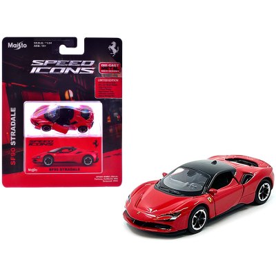 Ferrari SF90 Stradale Red With Black Top "Speed Icons" Series