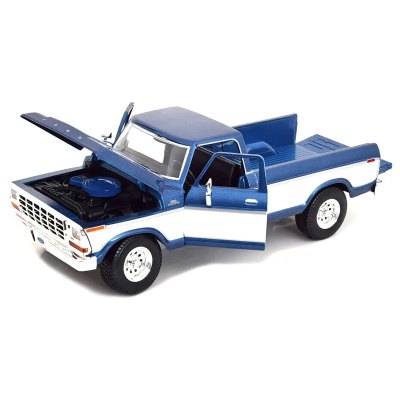 Ford F-150 Ranger Pickup Truck Blue Metallic And