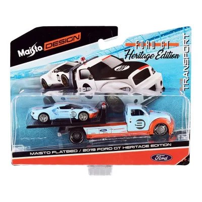 Ford GT #9 Heritage Edition With Flatbed Truck Light