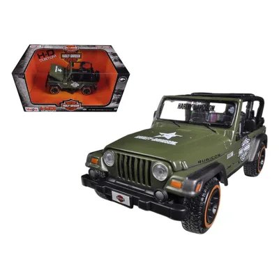 Jeep Wrangler Rubicon Harley Davidson Green By