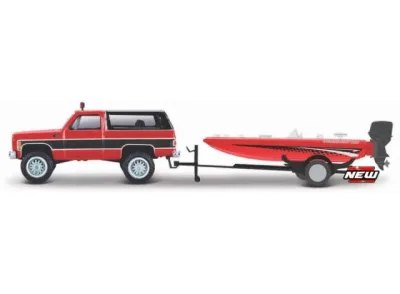 Chevrolet K5 Blazer + Trailer With Bass Boat